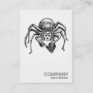 Quadratisches Foto 070 - strickende Spinne Visitenkarte