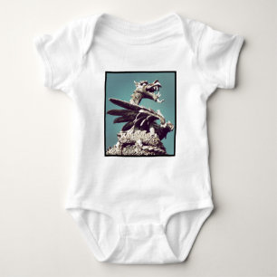 Quadratisches Foto - Drache Baby Strampler