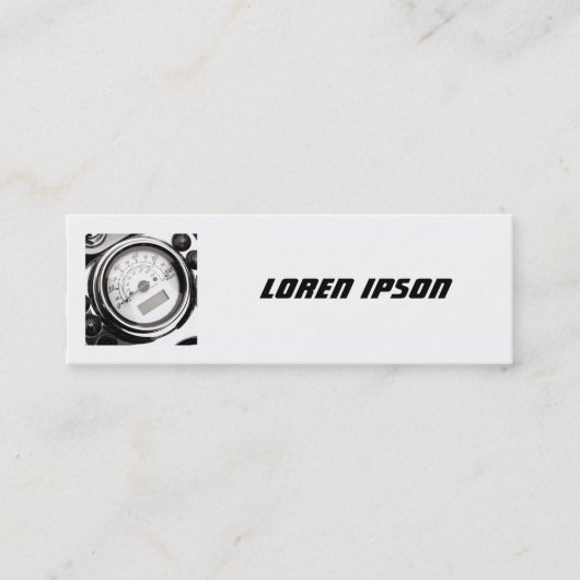 Quadratisches Foto - Mini Visitenkarte (Vorderseite)