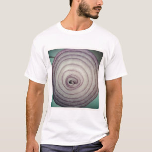 Quadratisches Foto - Rote Zwiebel T-Shirt