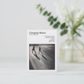 Quadratisches Foto (v3) - Kreuzung der Straße Visitenkarte (Stehend Vorderseite)