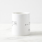 Quadratisches Gleichungsdesign - ABC Formel Kaffeetasse (Mittel)