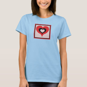 Quadratisches Herz T-Shirt