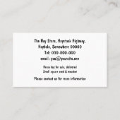 Quadratisches Heuballen-Nahaufnahme-Foto Visitenkarte (Rückseite)