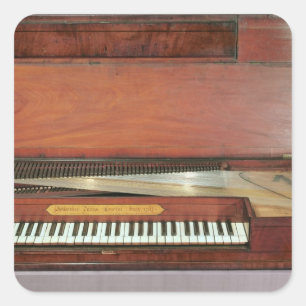 Quadratisches Klavier, 1767 (Foto) Quadratischer Aufkleber