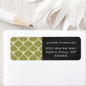 Quadratisches Leaf Muster Gold Limones Licht (Insitu)