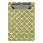 Quadratisches Leaf Muster Gold Limones Licht Mini Klemmbrett (Vorderseite)