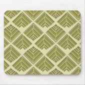 Quadratisches Leaf Muster Gold Limones Licht Mousepad (Vorne)