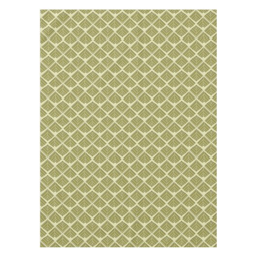 Quadratisches Leaf Muster Gold Limones Licht Tischdecke (Vorderseite)