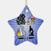 QUADRATISCHES LOGO DES LABOR4 KERAMIKORNAMENT (Rechts)