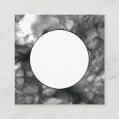 Quadratisches Logo Schwarz/Weiß Quadratische Visitenkarte (Vorderseite)