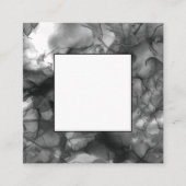 Quadratisches Logo Schwarz/Weiß Quadratische Visitenkarte (Vorderseite)