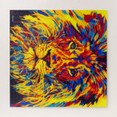 Quadratisches Löwe-Puzzlespiel Puzzle (Horizontal)