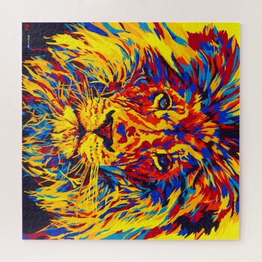 Quadratisches Löwe-Puzzlespiel Puzzle (Horizontal)