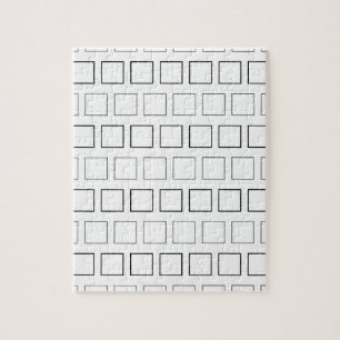 Quadratisches Minimalistisches Schwarzweiss-Muster Puzzle