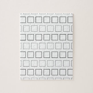 Quadratisches Minimalistisches Schwarzweiss-Muster Puzzle