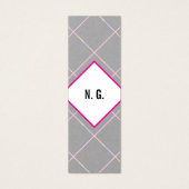 Quadratisches Muster rosa schwarz (Vorderseite)