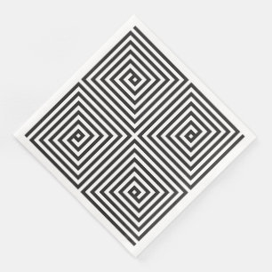 Quadratisches nahtloses geometrisches serviette