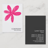 Quadratisches Neonrot des Foto-0217 - hübsche Visitenkarte (Vorne/Hinten)