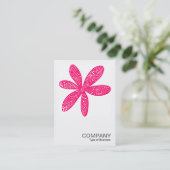 Quadratisches Neonrot des Foto-0217 - hübsche Visitenkarte (Stehend Vorderseite)