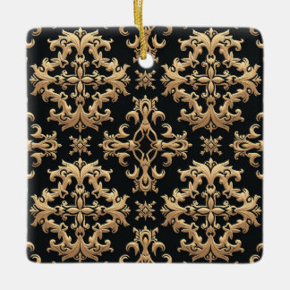 Quadratisches Ornament aus Keramik