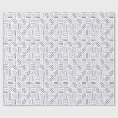 Quadratisches Patch-Muster Geschenkpapier (Flach)