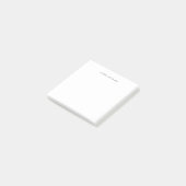 Quadratisches Post-it mit kalligrafischer Notiz (angewinkelt)