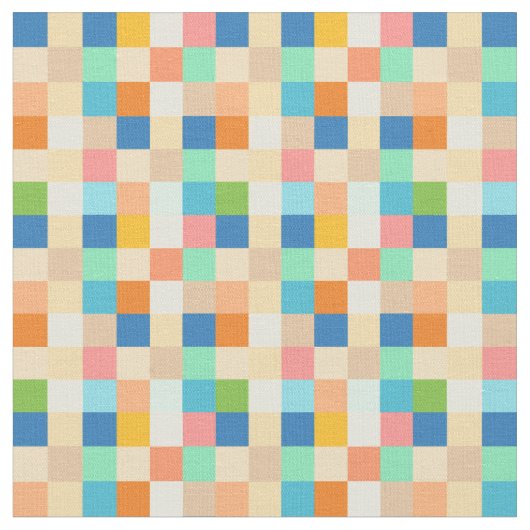 Quadratisches Schachbrett-heller Stoff (Nahaufnahme)