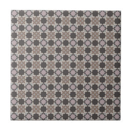Quadratisches und blütenblattartiges Mosaikmuster Fliese