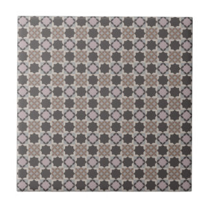 Quadratisches und blütenblattartiges Mosaikmuster  Fliese