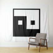 Quadratisches Yin Yang Wandteppich (Beispiel (Horizontal))