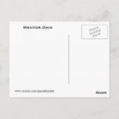 QUADRATKASTLE, OHIO-Postkarte Postkarte (Rückseite)