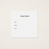 QUADRATKOMPLETTE KÜNSTLER GESCHÄFT UND TITELKARTEN (Rückseite)