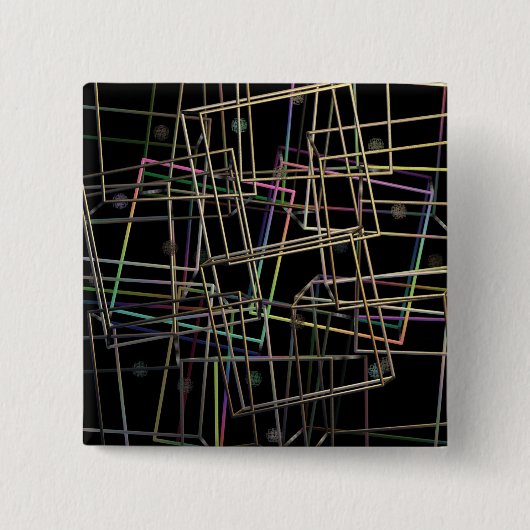 Quadratmeterrahmen mit Fractalised Metal Frames Ab Button (Vorderseite)