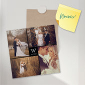 Quadratmonogramm 4 Fotokassette Magnetkarte