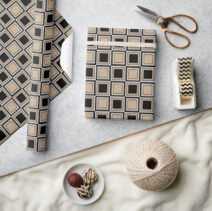 Quadratmuster Geschenkpapier