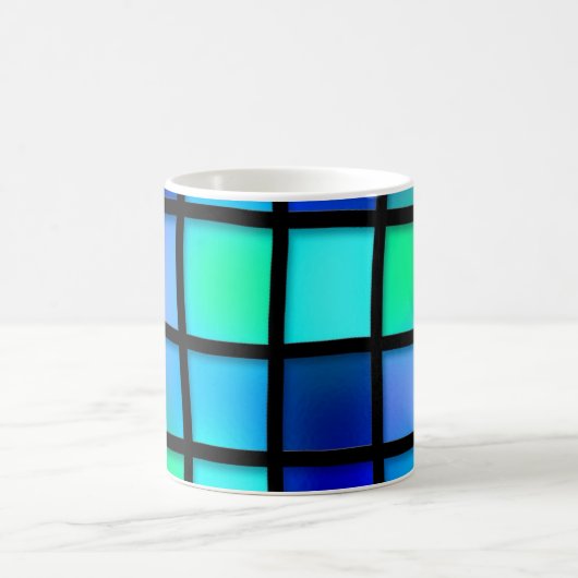 Quadratmuster Kaffeetasse (Mittel)