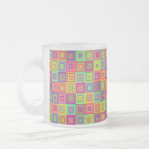 Quadratmuster Mattglastasse
