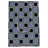 Quadratmuster Mittlere Geschenktüte (Rückseite)