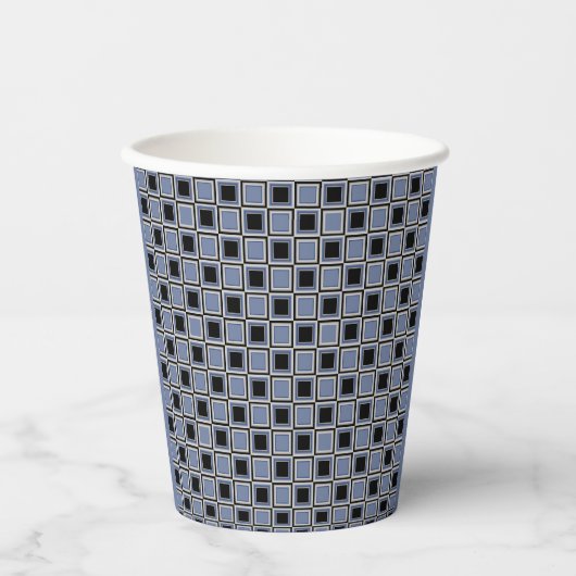 Quadratmuster Pappbecher (Vorderseite)