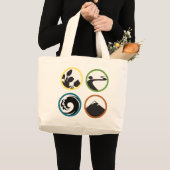 Quadratos Jumbo Tote Bag Stoffbeutel (Vorderseite (Produkt))