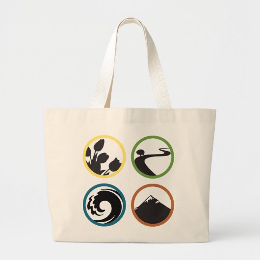 Quadratos Jumbo Tote Bag Stoffbeutel (Vorne)