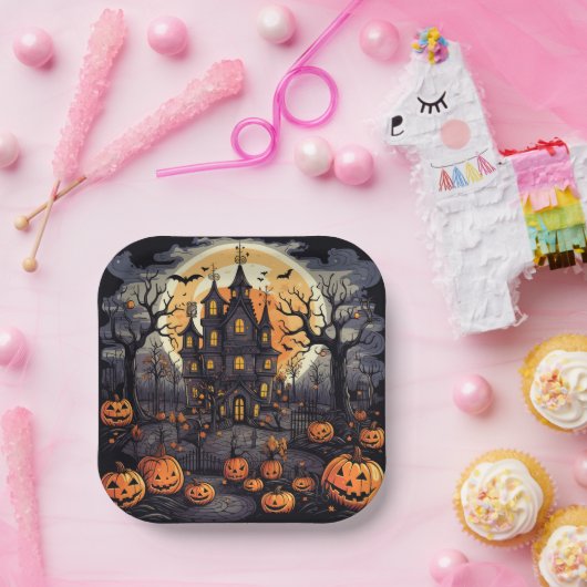 Quadratpapierplatte Pappteller (Party)