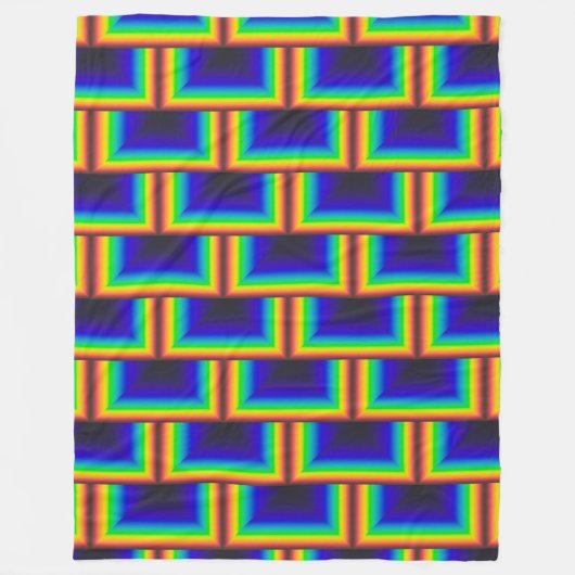 Quadratskala des Solarspektrums Fleecedecke (Vorderseite)