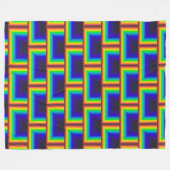 Quadratskala des Solarspektrums Fleecedecke (Vorderseite (Horizontal))