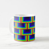 Quadratskala des Solarspektrums Kaffeetasse (Vorderseite Links)