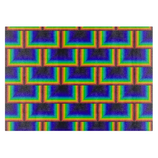 Quadratskala des Solarspektrums Schneidebrett (Vorderseite)