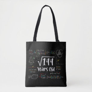Quadratwurzel 144 12. Geburtstag 12 Jahre Alte Ges Tasche