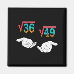 Quadratwurzel 36 49 Meme 67 Eis Drip Mathe Teac Magnet