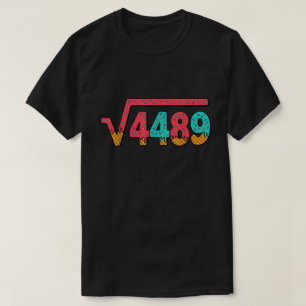 Quadratwurzel 4489 Eiscreme Meme Mathe-Shirt T-Shirt